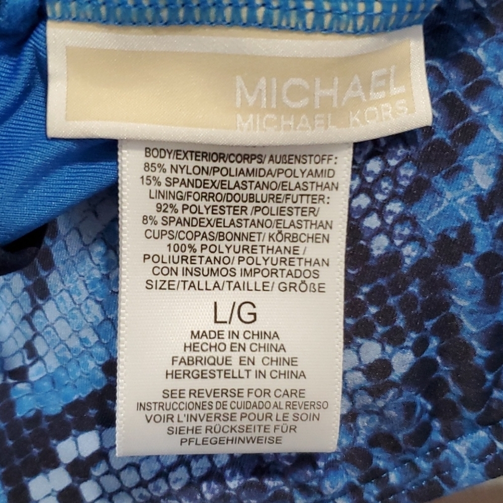 MK (TOP ONLY) HIGH NECK HALTER BIKINI TOP/WORKOUT TOP - Picture 10 of 11